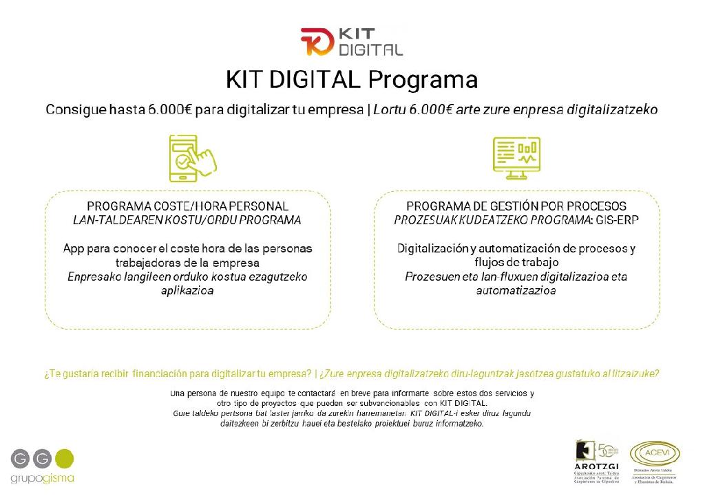 Programa Kit Digital | Noticias | Arotzgi | Acevi - Asociación de ...
