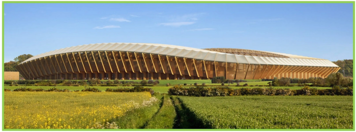 AsÃ­ es el primer estadio hecho totalmente de madera