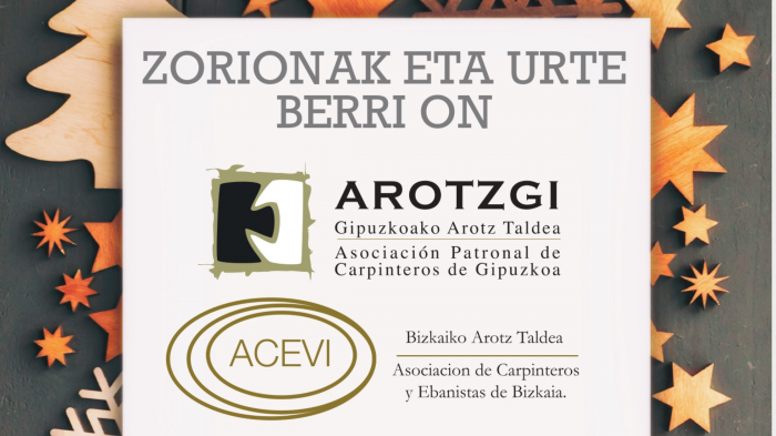 ¡Gracias por seguir formando parte de AROTZGI & ACEVI un año más!